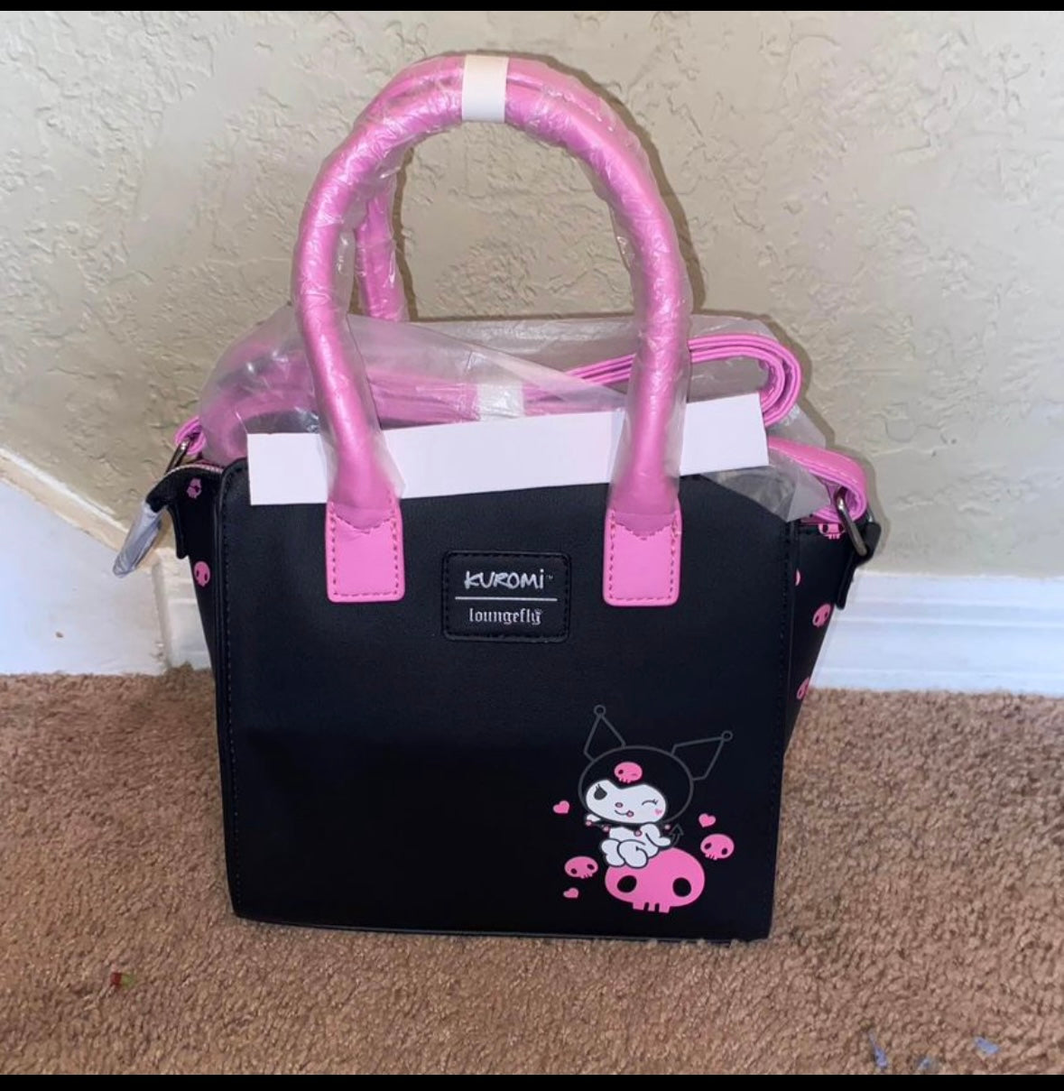 Kuromi Skulls Satchel Bag
