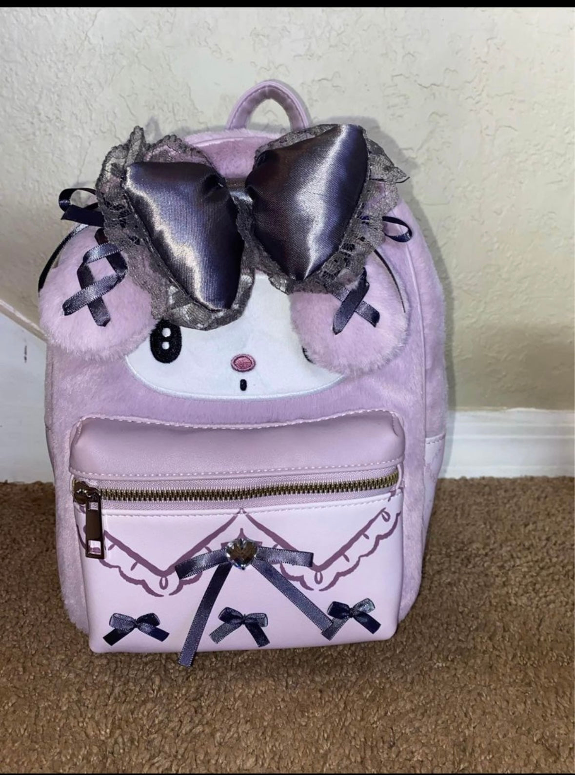 her universe my melody lolita plush mini backpack My Melody Lolita Mini Backpack Her Universe – The Magic Bag Shopper