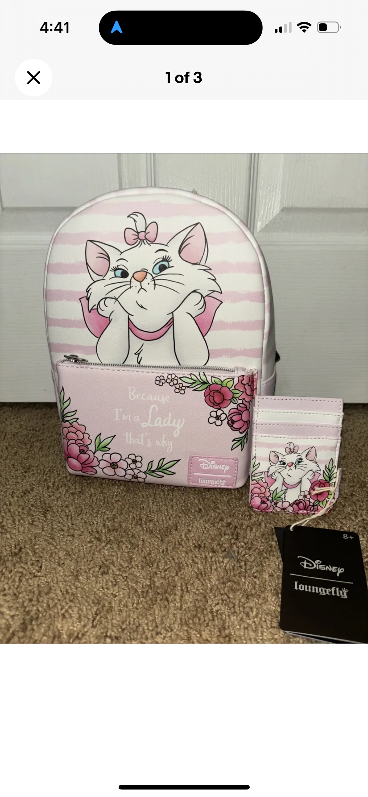 Aristocats Because I'm a Lady Mini Backpack & Cardholder