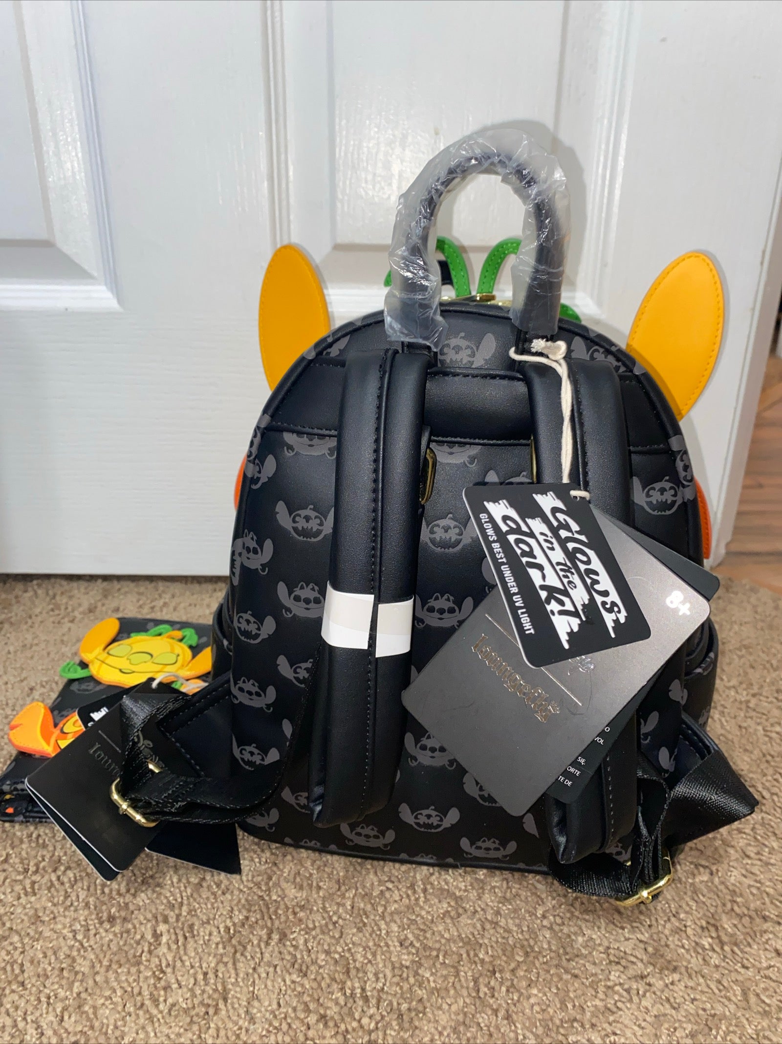 STITCH & newest ANGEL PUMPKIN LOUNGFLY MINI BACKPACK