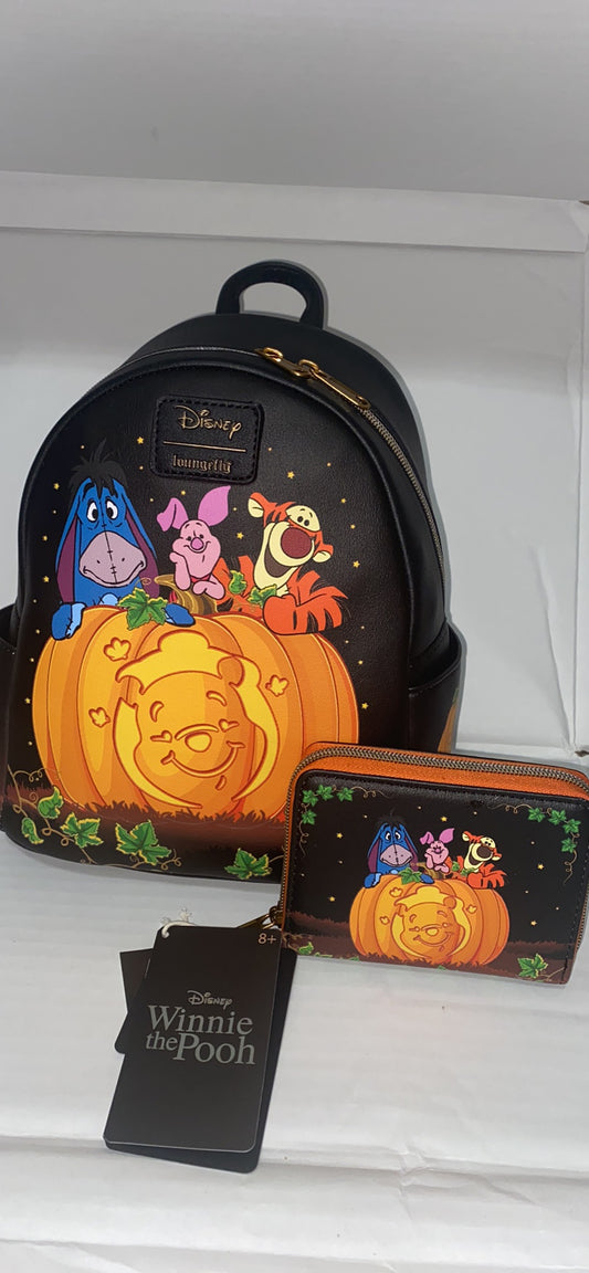 Winnie The Pooh GITD Loungefly Mini Backpack & Wallet