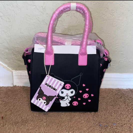 Kuromi Skulls Satchel Bag