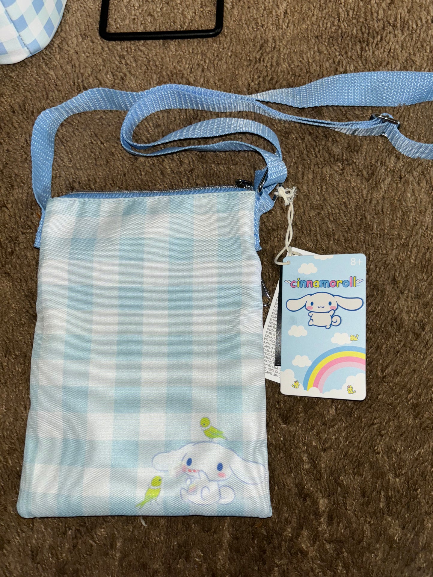 Cinnamoroll Daisy Gingham Mini Backpack, Wallet, and Passport Bag