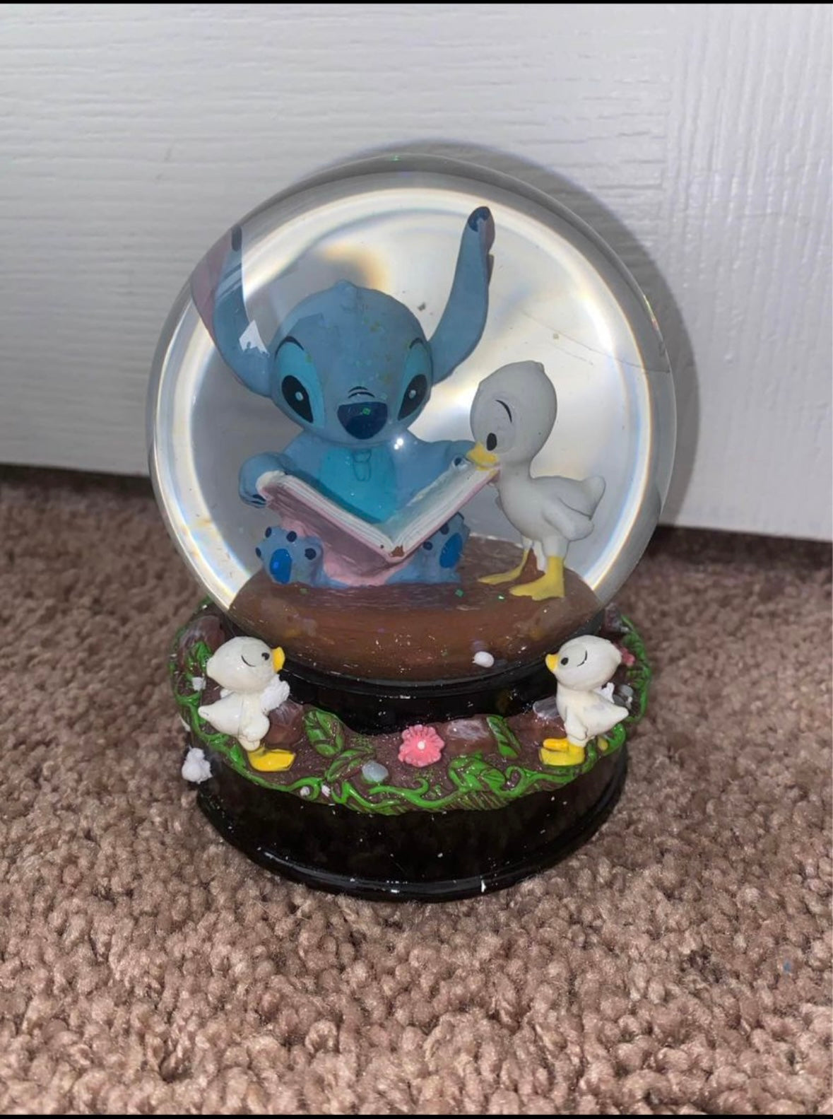 Stitch Ducklings Snow Globe