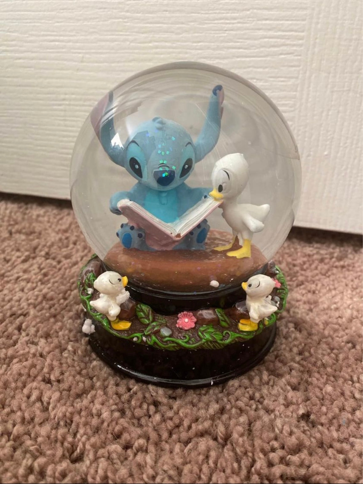 Stitch Ducklings Snow Globe