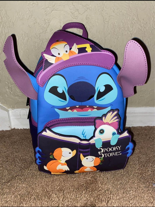 Stitch Spooky Stories Glow in the Dark Mini Backpack