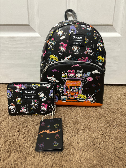 Sanrio Halloween Loungefly Mini Backpack & Wallet